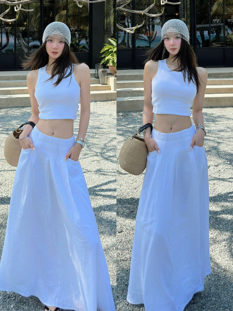 Льняная длинная юбка А-силуэта Ruelle, женская плиссированная юбка миди, летняя юбка миди А-силуэта для отпуска
Льняная длинная юбка А-силуэта Ruelle, женская плиссированная юбка миди, летняя юбка миди А-силуэта для отпуска