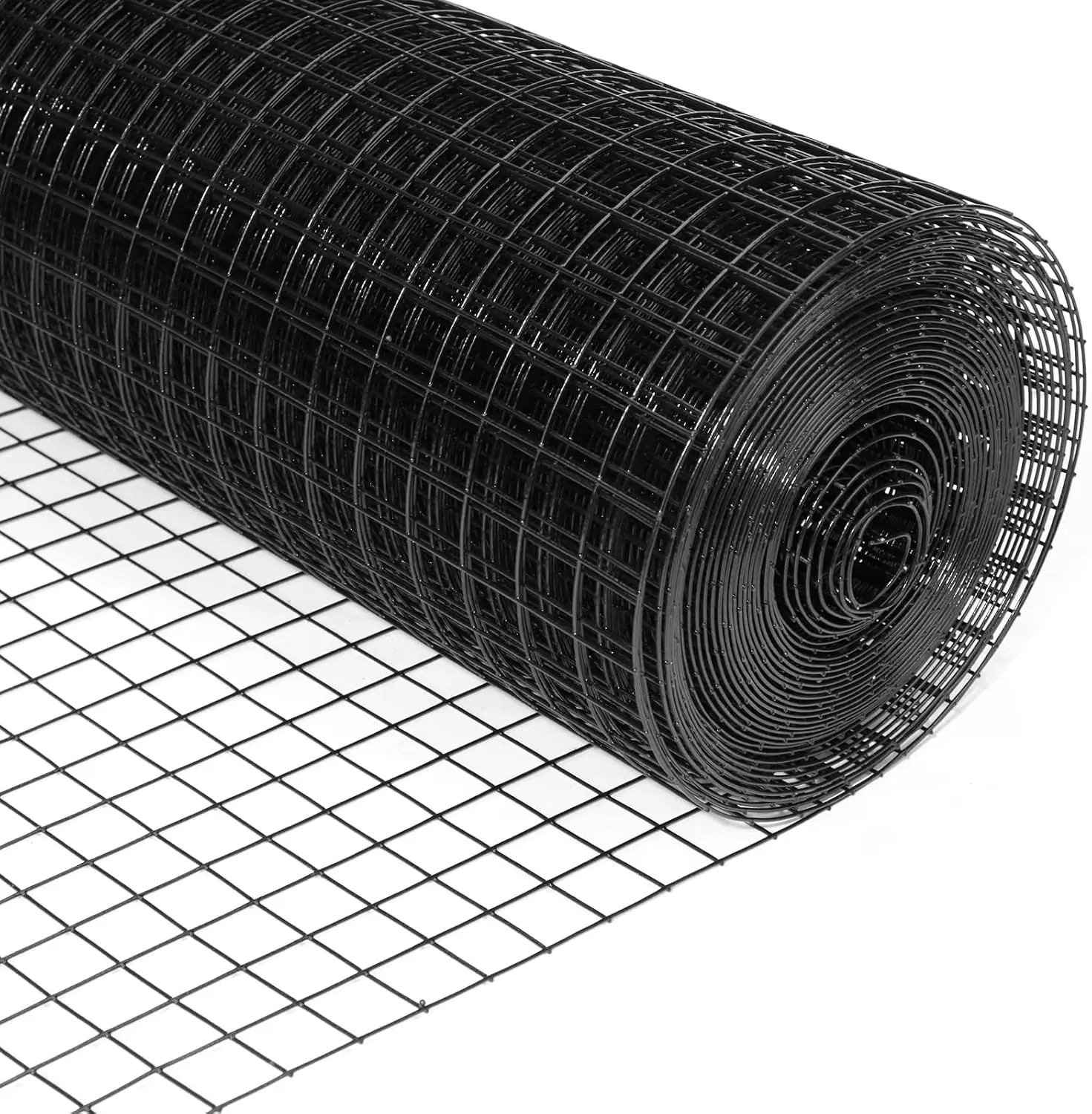 24x50ft 1/4" Black Vinyl Coated Welded Fence Mesh - Heavy Duty 19 Gauge for Garden & Home Protection
24x50ft 1/4" Black Vinyl Coated Welded Fence Mesh - Heavy Duty 19 Gauge for Garden & Home Protection