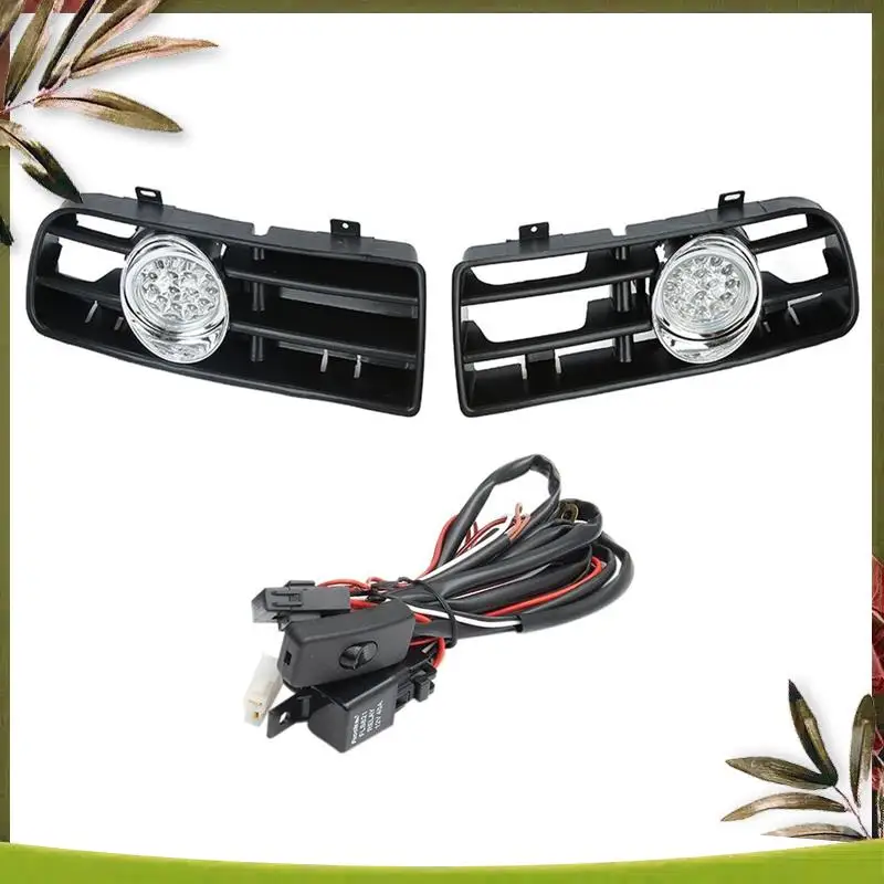 Светодиодные противотуманные фары AB98-1Set для решетки радиатора, дневные ходовые огни с LED DRL для VW GOLF MK4 1998-2004
Светодиодные противотуманные фары AB98-1Set для решетки радиатора, дневные ходовые огни с LED DRL для VW GOLF MK4 1998-2004