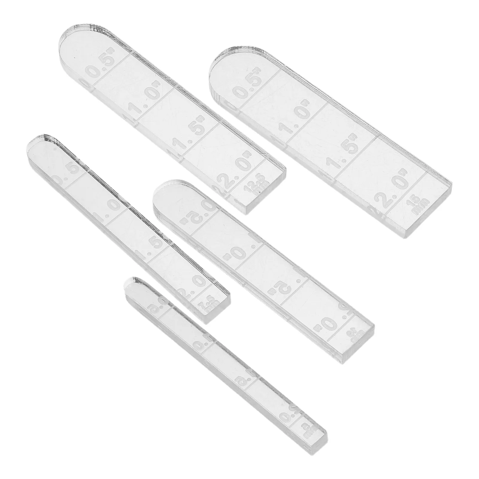 5Pcs Polymer Clay Thickness Guides Acrylic Rainbow Arch Set Earring Jewelry Supplies Clay Crafting Tools Professional Precision
5Pcs Polymer Clay Thickness Guides Acrylic Rainbow Arch Set Earring Jewelry Supplies Clay Crafting Tools Professional Precision