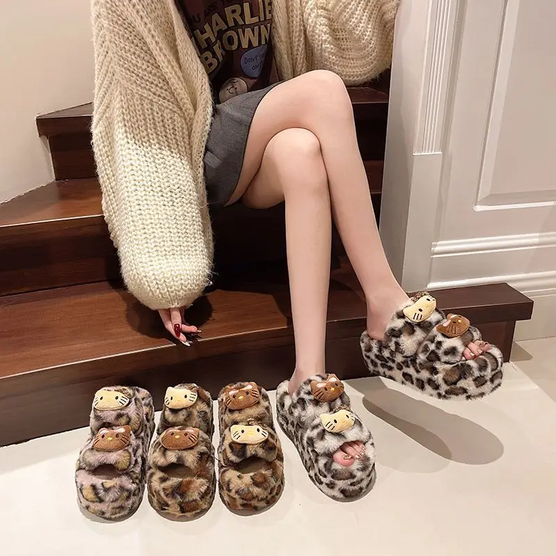 Kawaii Sanrio, сохраняющие тепло, милые меховые тапочки, осенняя зимняя обувь «Hello Kitty», обувь для студентов, рождественский подарок для девочек
Kawaii Sanrio, сохраняющие тепло, милые меховые тапочки, осенняя зимняя обувь «Hello Kitty», обувь для студентов, рождественский подарок для девочек