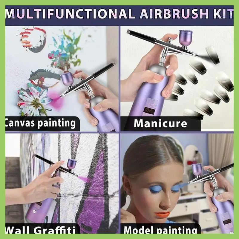 ABJT-Airbrush Kit For Nails 32PSI Air Brush Kit With Air Compressor Cordless Airbrush Gun Machine For Makeup,Painting,Model
ABJT-Airbrush Kit For Nails 32PSI Air Brush Kit With Air Compressor Cordless Airbrush Gun Machine For Makeup,Painting,Model