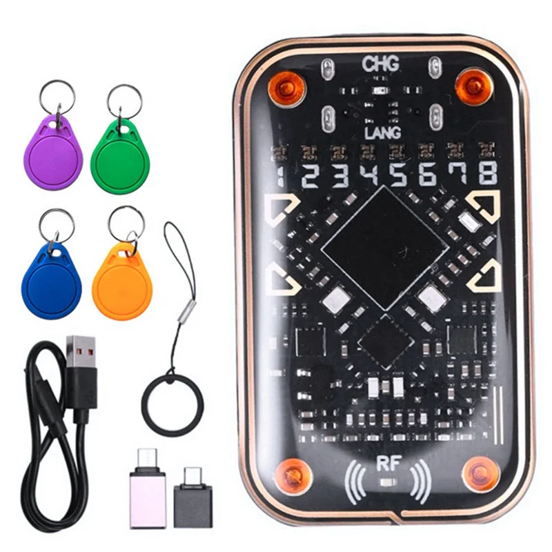 ABKQ-Chameleon V2.0 RFID Smart Chip Reader Smart Card Emulator 125Khz 13.56Mhz IC ID Decode Duplicator+ 2XUID/CUID Keychain
ABKQ-Chameleon V2.0 RFID Smart Chip Reader Smart Card Emulator 125Khz 13.56Mhz IC ID Decode Duplicator+ 2XUID/CUID Keychain