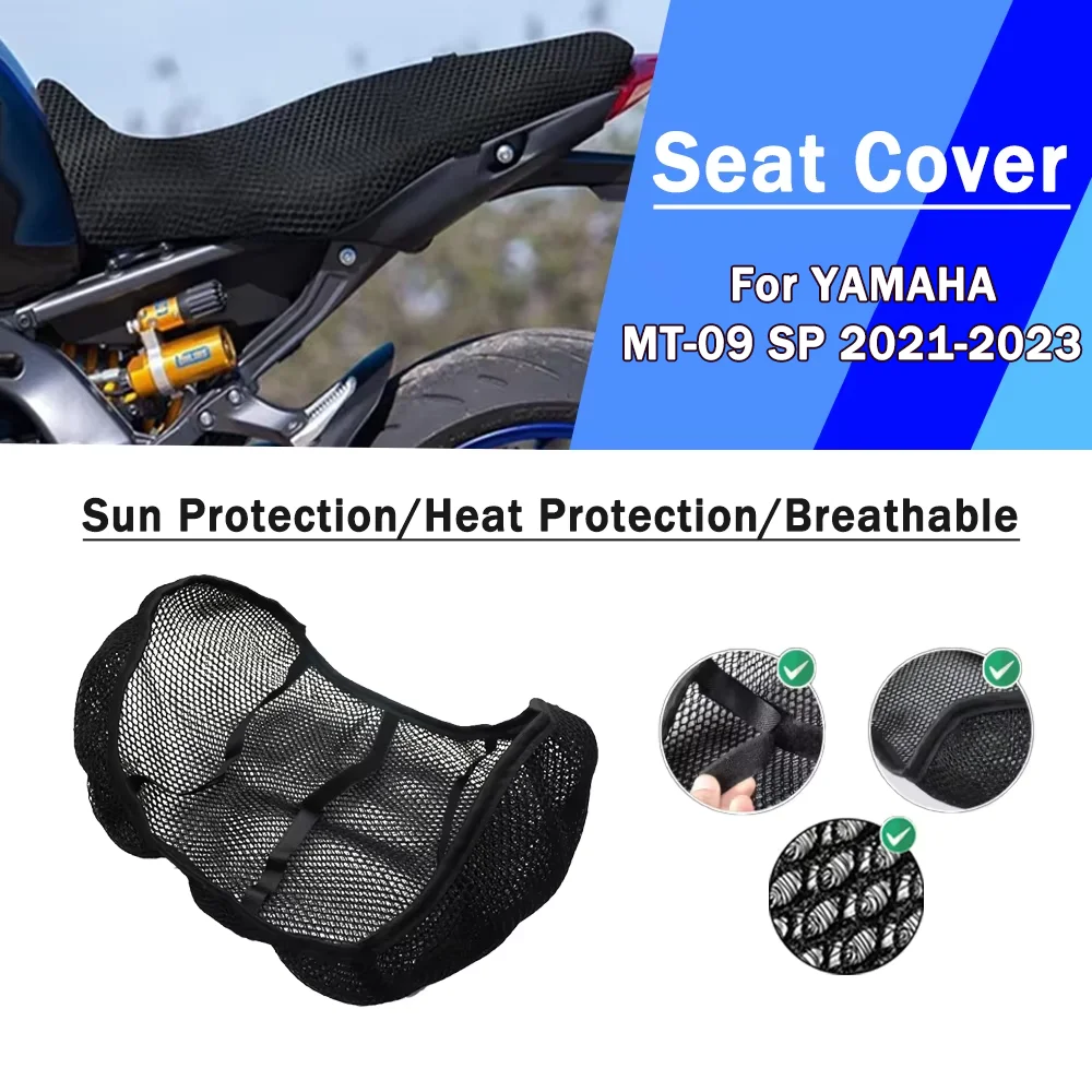 Для YAMAHA MT 09 MT-09 SP 2021-2023 сетчатый чехол на сиденье мотоцикла 3D эластичный дышащий термостойкий противоскользящий защитный чехол
Для YAMAHA MT 09 MT-09 SP 2021-2023 сетчатый чехол на сиденье мотоцикла 3D эластичный дышащий термостойкий противоскользящий защитный чехол