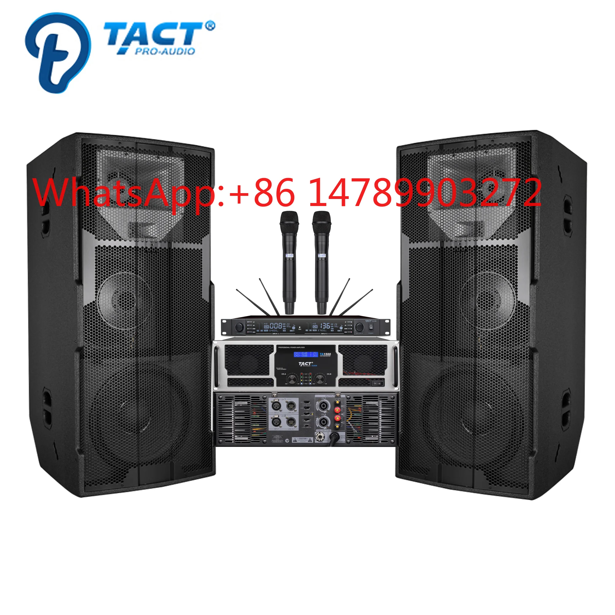 Concert Professional Double 15 Inch Three Way DJ Full Range Stage PA Sound System
Concert Professional Double 15 Inch Three Way DJ Full Range Stage PA Sound System