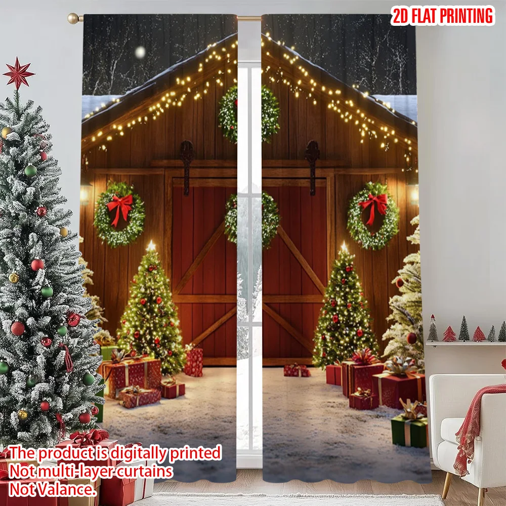 2pcs 2D flat printing Merry Christmas Curtains Christmas Winter Wonderland Versatile Polyester Without Electricity Birthday
2pcs 2D flat printing Merry Christmas Curtains Christmas Winter Wonderland Versatile Polyester Without Electricity Birthday