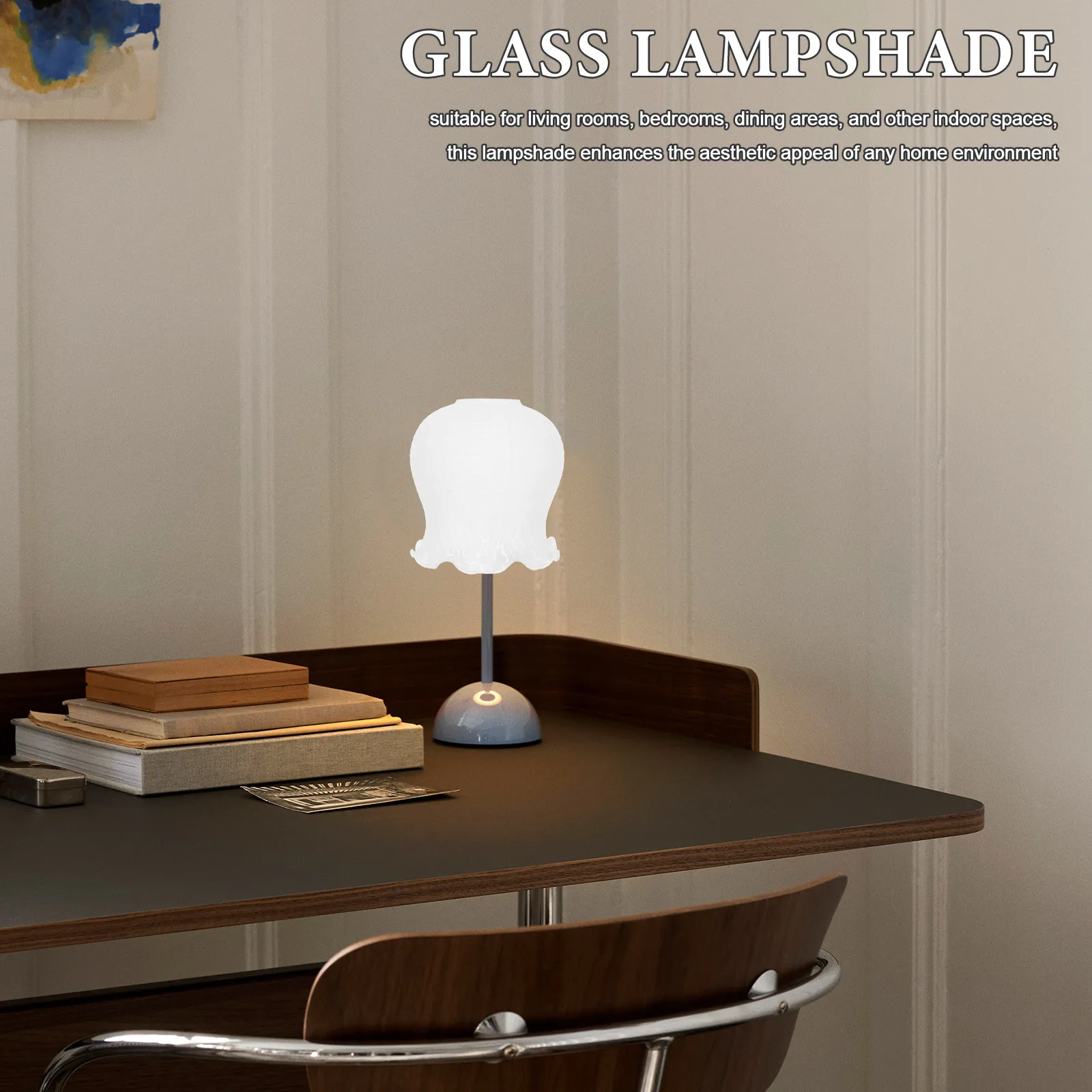 E27 Three-Leaf Flower Glass Lampshade Pendant Light Shade Replacement for Hanging Lights Ceiling Fan Lamps Living Room Bedroom
E27 Three-Leaf Flower Glass Lampshade Pendant Light Shade Replacement for Hanging Lights Ceiling Fan Lamps Living Room Bedroom