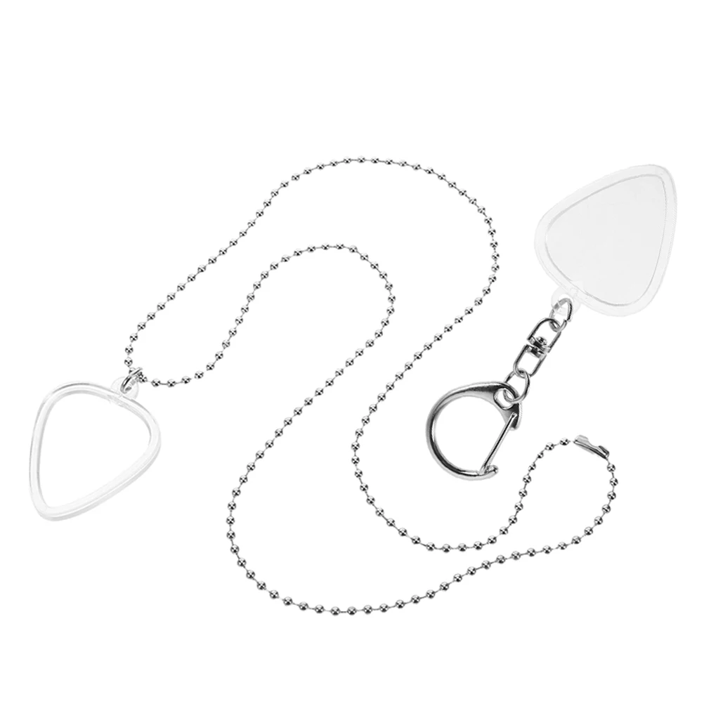 2 Pcs Guitar Pick Collection Box Keychain Holder Case Clear Picks Pendant Necklace
2 Pcs Guitar Pick Collection Box Keychain Holder Case Clear Picks Pendant Necklace