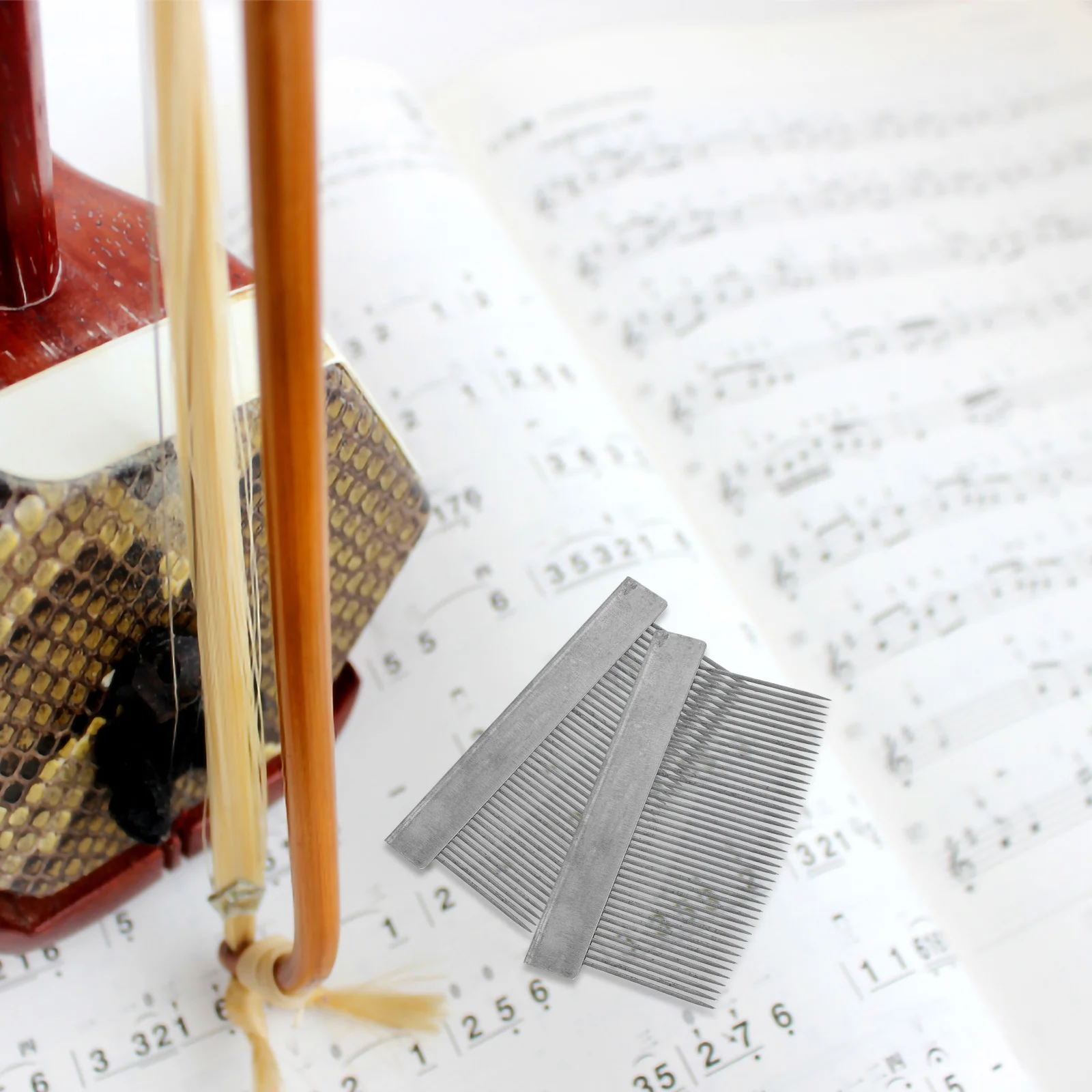 2pcs Violin Bow Hair Comb Iron Horse Hair Combing Tool For Violin Erhu Viola Cello Bow Making Grooming Metal Luthier Instrument
2pcs Violin Bow Hair Comb Iron Horse Hair Combing Tool For Violin Erhu Viola Cello Bow Making Grooming Metal Luthier Instrument