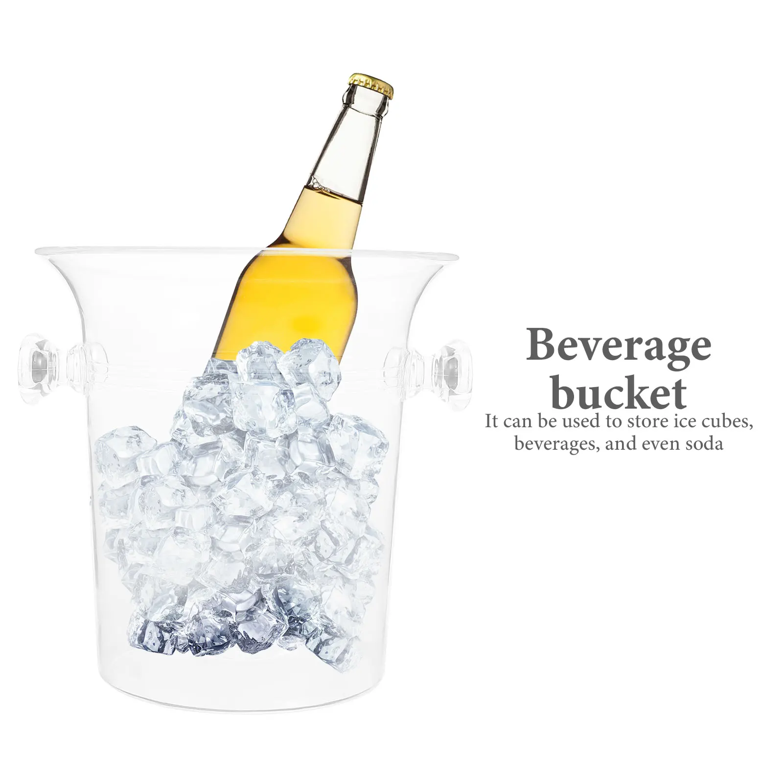 Thickened Acrylic Ice Bucket Wine Beer Beverage Cooler Smooth Edges Sturdy Structure Transparent Drink Holder Storage Container
Thickened Acrylic Ice Bucket Wine Beer Beverage Cooler Smooth Edges Sturdy Structure Transparent Drink Holder Storage Container