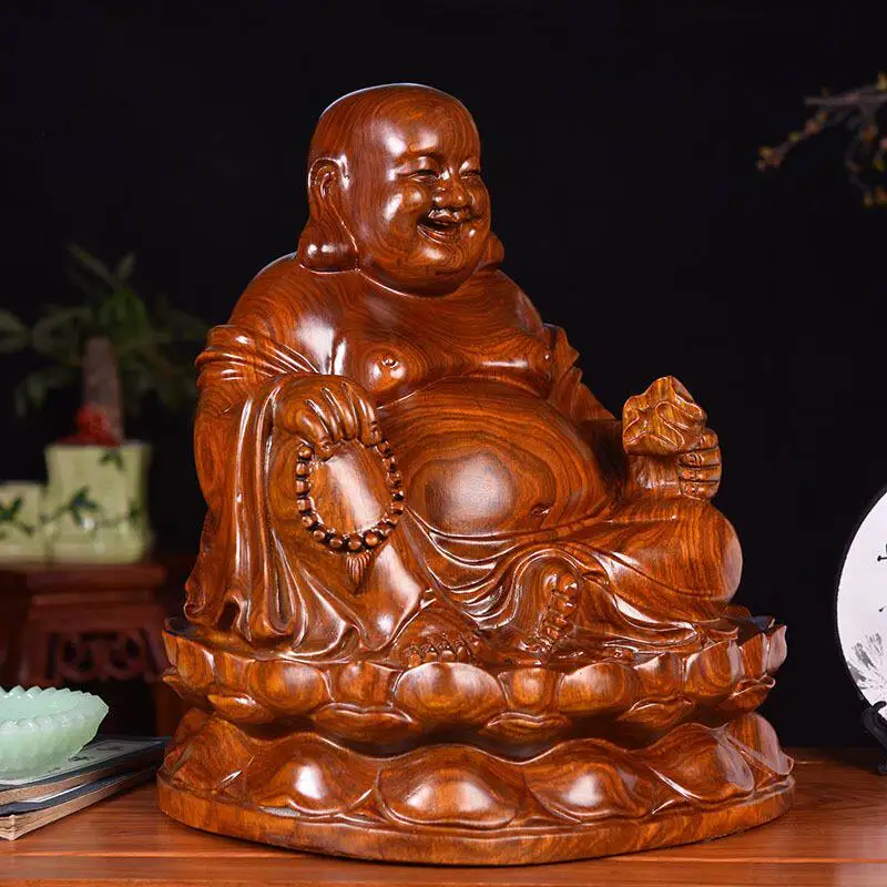 Cz huanghuali wood carving smiling statue big belly sitting lotus maitreya ornaments cloth bag home decoration mahogany crafts
Cz huanghuali wood carving smiling statue big belly sitting lotus maitreya ornaments cloth bag home decoration mahogany crafts