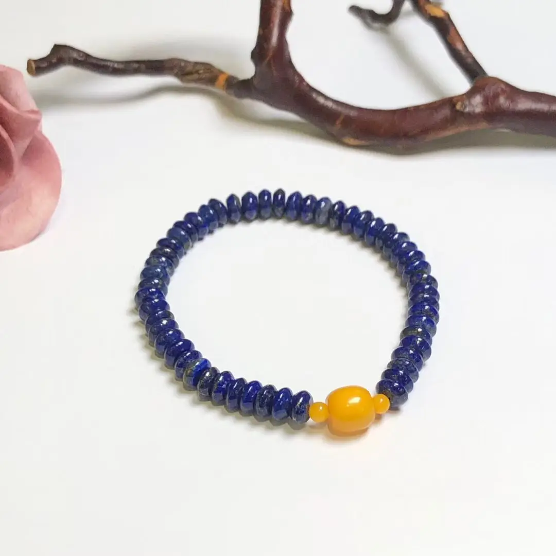 Certificated Natural Lapis Abacus Beaded Strand Bracelet Natural Baltic Antique Yellow Amber Real Lazuli Metaphysical Jewelry
Certificated Natural Lapis Abacus Beaded Strand Bracelet Natural Baltic Antique Yellow Amber Real Lazuli Metaphysical Jewelry