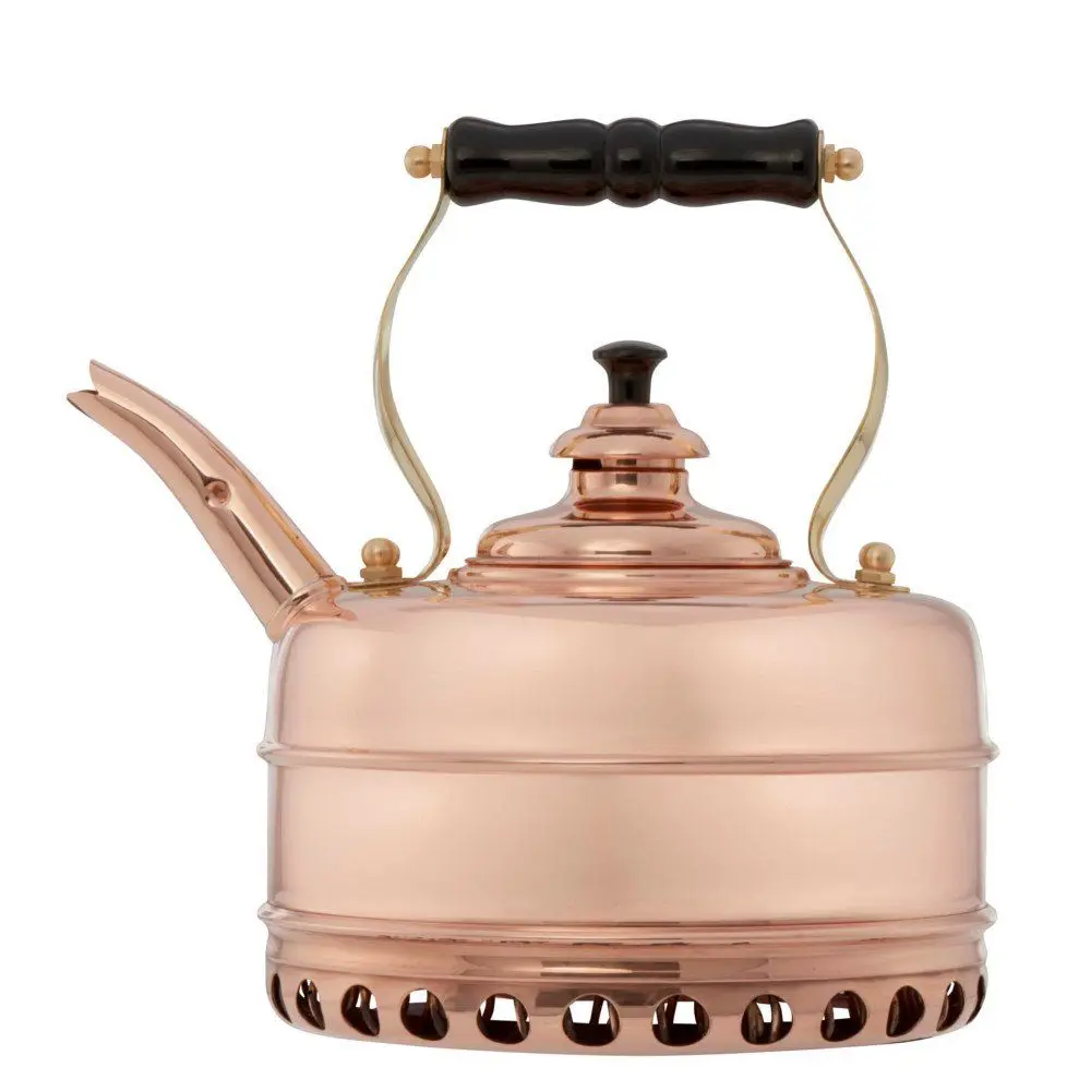 Kettles Buckingham Solid Copper No. 1 Copper Finish 1.9 Quart Teakettle
Kettles Buckingham Solid Copper No. 1 Copper Finish 1.9 Quart Teakettle