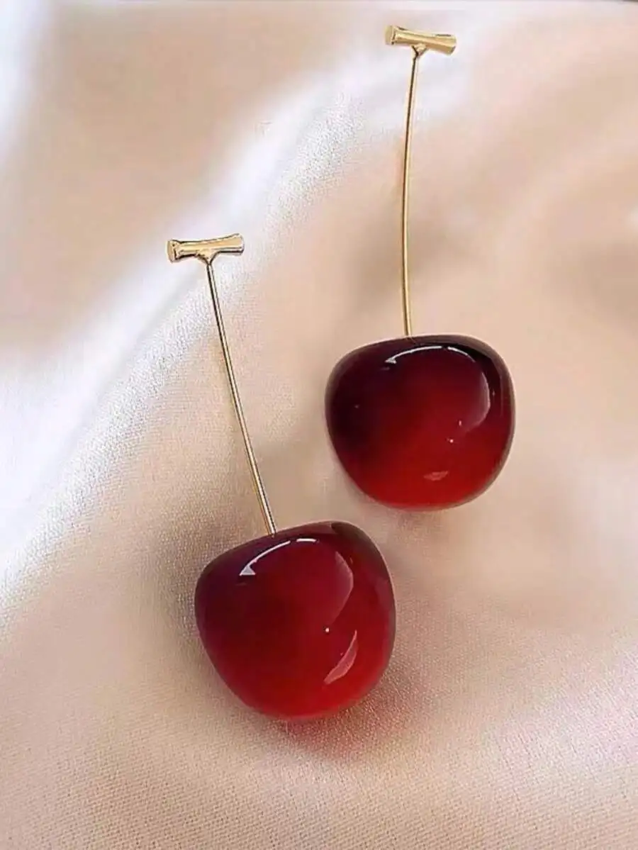 Cherry Earrings With High-End Elegant Niche Design Dried Flower Fruit Ear Pendant, Sweet Fresh For Women, Early Autumn
Cherry Earrings With High-End Elegant Niche Design Dried Flower Fruit Ear Pendant, Sweet Fresh For Women, Early Autumn