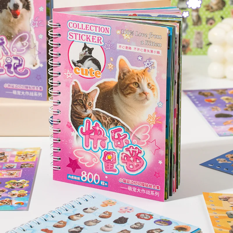 Cute Pet Battle Cut-Out Coil Sticker Book DIY Handbook Calendar Greeting Cards Diary Notebook Album Material Stickers
Cute Pet Battle Cut-Out Coil Sticker Book DIY Handbook Calendar Greeting Cards Diary Notebook Album Material Stickers