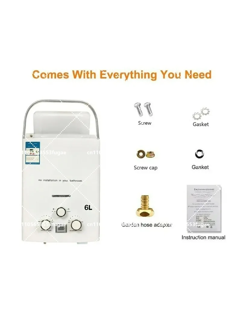 6L Portable Outdoor Water Heater for Camping RV Compact Lightweight Easy to Carry Instant Hot Water
6L Portable Outdoor Water Heater for Camping RV Compact Lightweight Easy to Carry Instant Hot Water