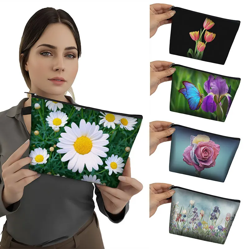 Irises / Daisy / Tulip Flower Printing Cosmetic Case Women Casual Makeup Bags Lipstick Holder Cute Toiletries Bag Zipper Pouch
Irises / Daisy / Tulip Flower Printing Cosmetic Case Women Casual Makeup Bags Lipstick Holder Cute Toiletries Bag Zipper Pouch