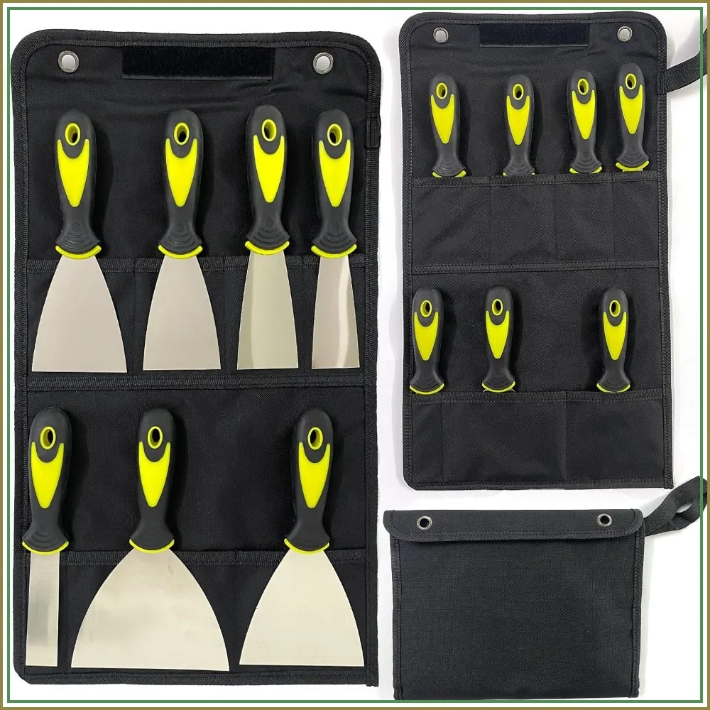 7-Piece Stainless Steel Putty Knife Set for Drywall Repair, Paint Scraping, Wallpaper Removal
7-Piece Stainless Steel Putty Knife Set for Drywall Repair, Paint Scraping, Wallpaper Removal