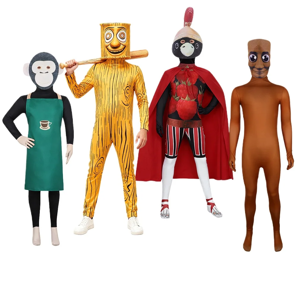 TungTung Sahur Clothing Halloween Party Jumpsuits Mask Balloon Stick Set Kids Anime Wooden Stick People Role-playing Costume
TungTung Sahur Clothing Halloween Party Jumpsuits Mask Balloon Stick Set Kids Anime Wooden Stick People Role-playing Costume