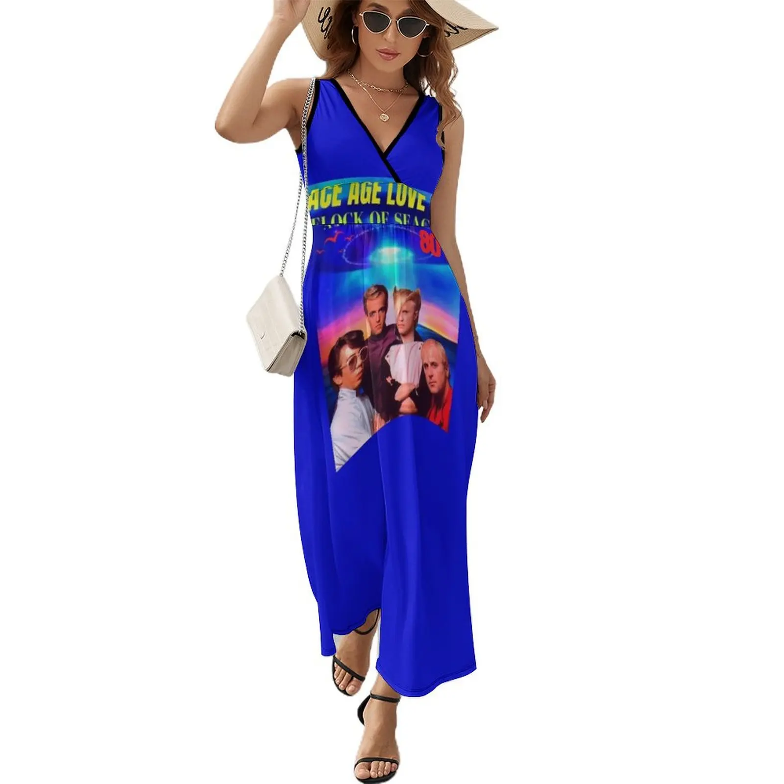 SPACE AGE LOVE SONG ( A FLOCK OF SEAGULLS ) Sleeveless Dress Summer dresses for women long dress women summer clothes
SPACE AGE LOVE SONG ( A FLOCK OF SEAGULLS ) Sleeveless Dress Summer dresses for women long dress women summer clothes