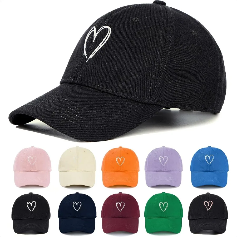 Zando 2025 Trendy Heart Baseball Caps for Women Men Girls Dad Adjustable Cute Cotton Ball Cap for Running Golf Tennies Travel
Zando 2025 Trendy Heart Baseball Caps for Women Men Girls Dad Adjustable Cute Cotton Ball Cap for Running Golf Tennies Travel