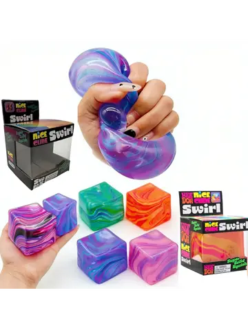 Needoh Soft and Glutinous Sensory Stress-relief Toy Cube Filled with Gel Stretchable Ball Soft Ice blind box Slow Rebound