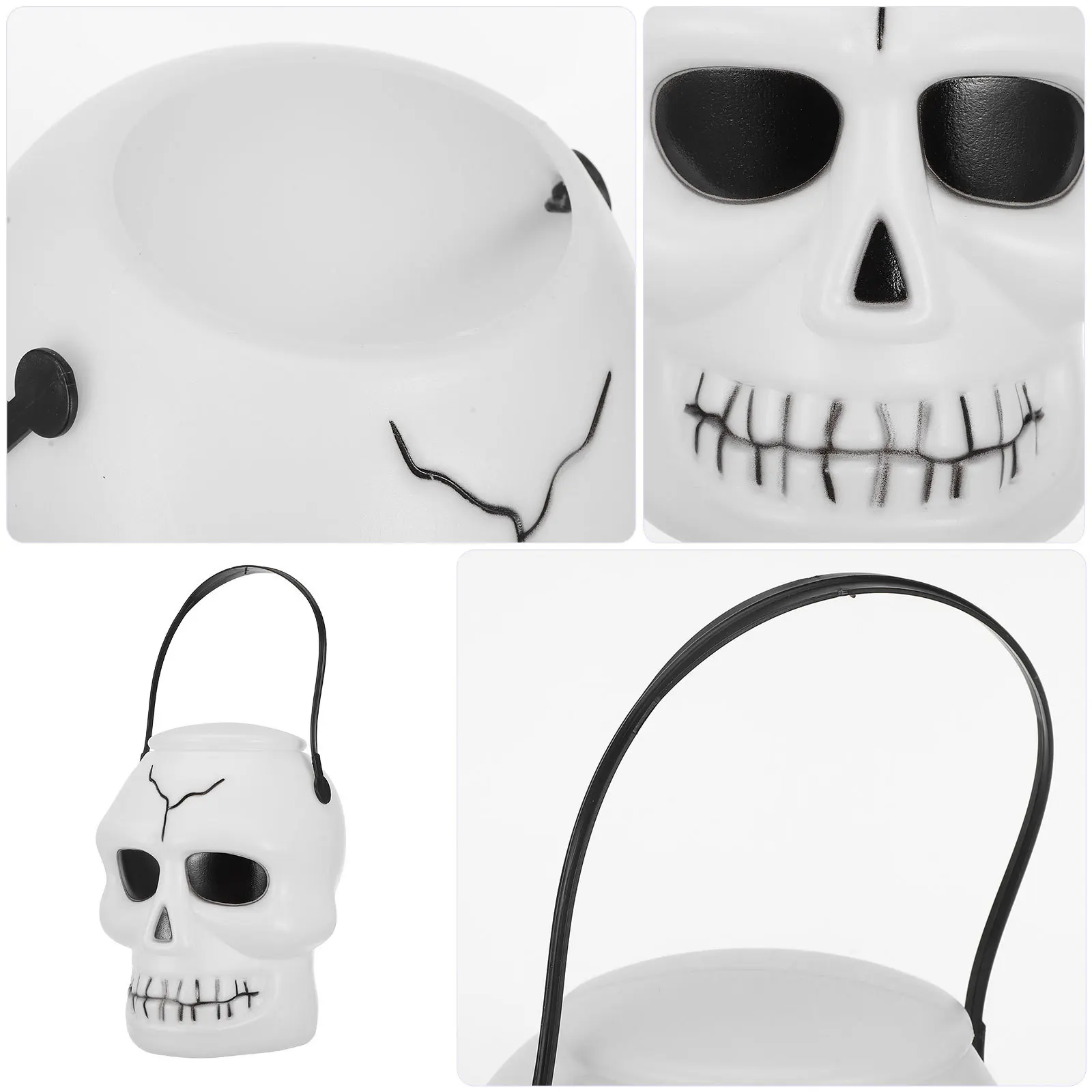 Skull Pumpkin Bucket Halloween Plastic for Candy Decor Storage Container Basket Buckets Trick Treat 
Skull Pumpkin Bucket Halloween Plastic for Candy Decor Storage Container Basket Buckets Trick Treat