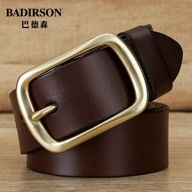 Classic Brass Buckle Genuine Leather Belt for Men – 3.8cm Full-Grain Cowhide, Versatile & Durable
Classic Brass Buckle Genuine Leather Belt for Men – 3.8cm Full-Grain Cowhide, Versatile & Durable