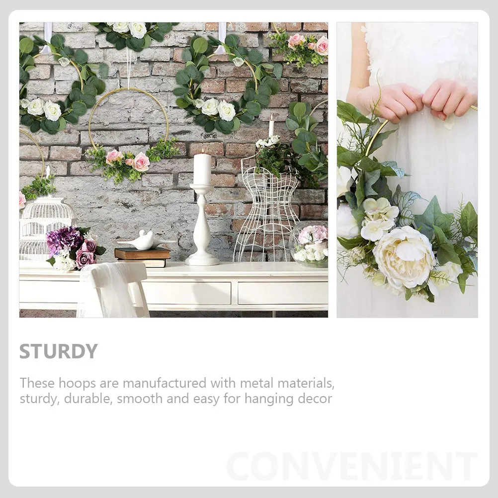 5Pcs Metal Hoops DIY Dream Catcher Wreath Rings Floral Macrame Crafts Wall Decor Supplies Flower Metal Rings Flower Wreath Hoops 
5Pcs Metal Hoops DIY Dream Catcher Wreath Rings Floral Macrame Crafts Wall Decor Supplies Flower Metal Rings Flower Wreath Hoops