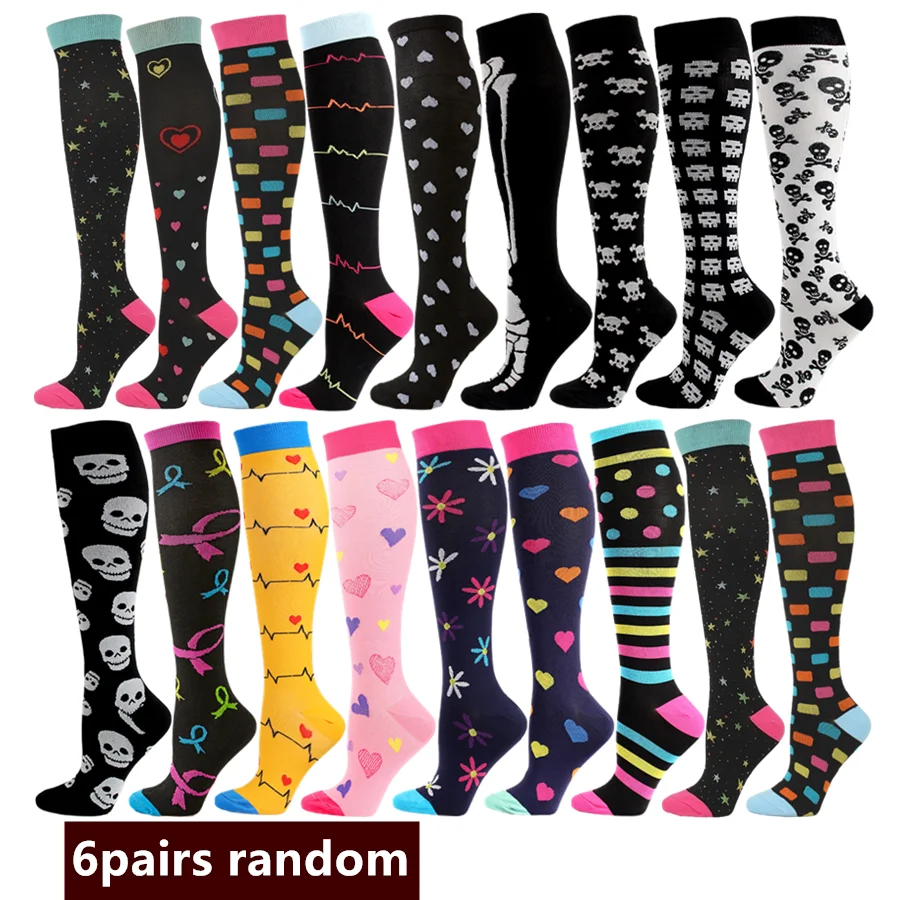 6pairs random Men Women Compression Socks Running Tennis Skateboard Athletic Sport Socks
6pairs random Men Women Compression Socks Running Tennis Skateboard Athletic Sport Socks