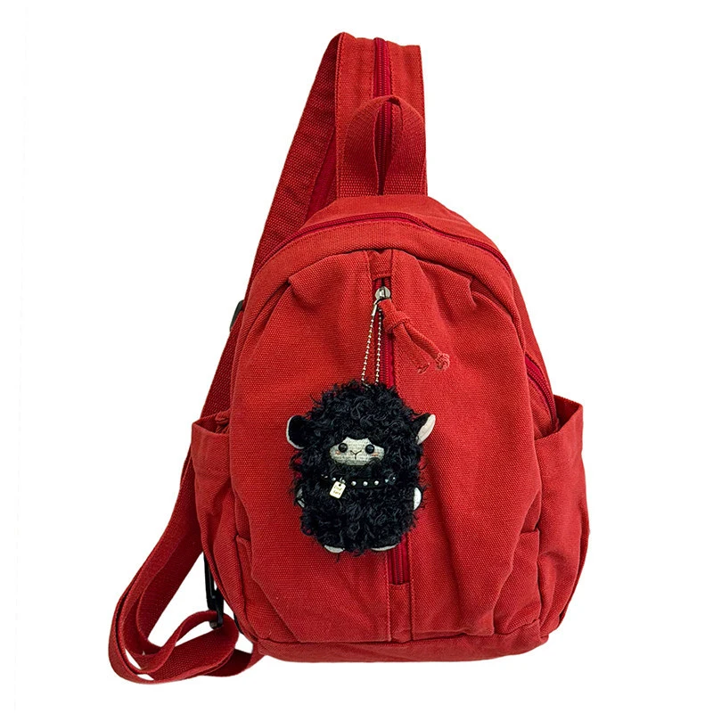 Lightweight canvas backpack for women, casual and simple, lightweight small backpack, Japanese-style travel bag, multi-purpose c
Lightweight canvas backpack for women, casual and simple, lightweight small backpack, Japanese-style travel bag, multi-purpose c