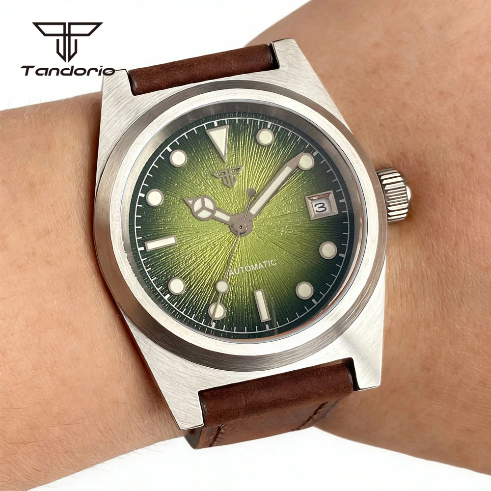 Tandorio Automatic 38mm Men's Dive Mechanical Watch AR Sapphire Miyota8215 or Asia2824 Wristwatch Sunburst Date Luminous 20ATM
Tandorio Automatic 38mm Men's Dive Mechanical Watch AR Sapphire Miyota8215 or Asia2824 Wristwatch Sunburst Date Luminous 20ATM