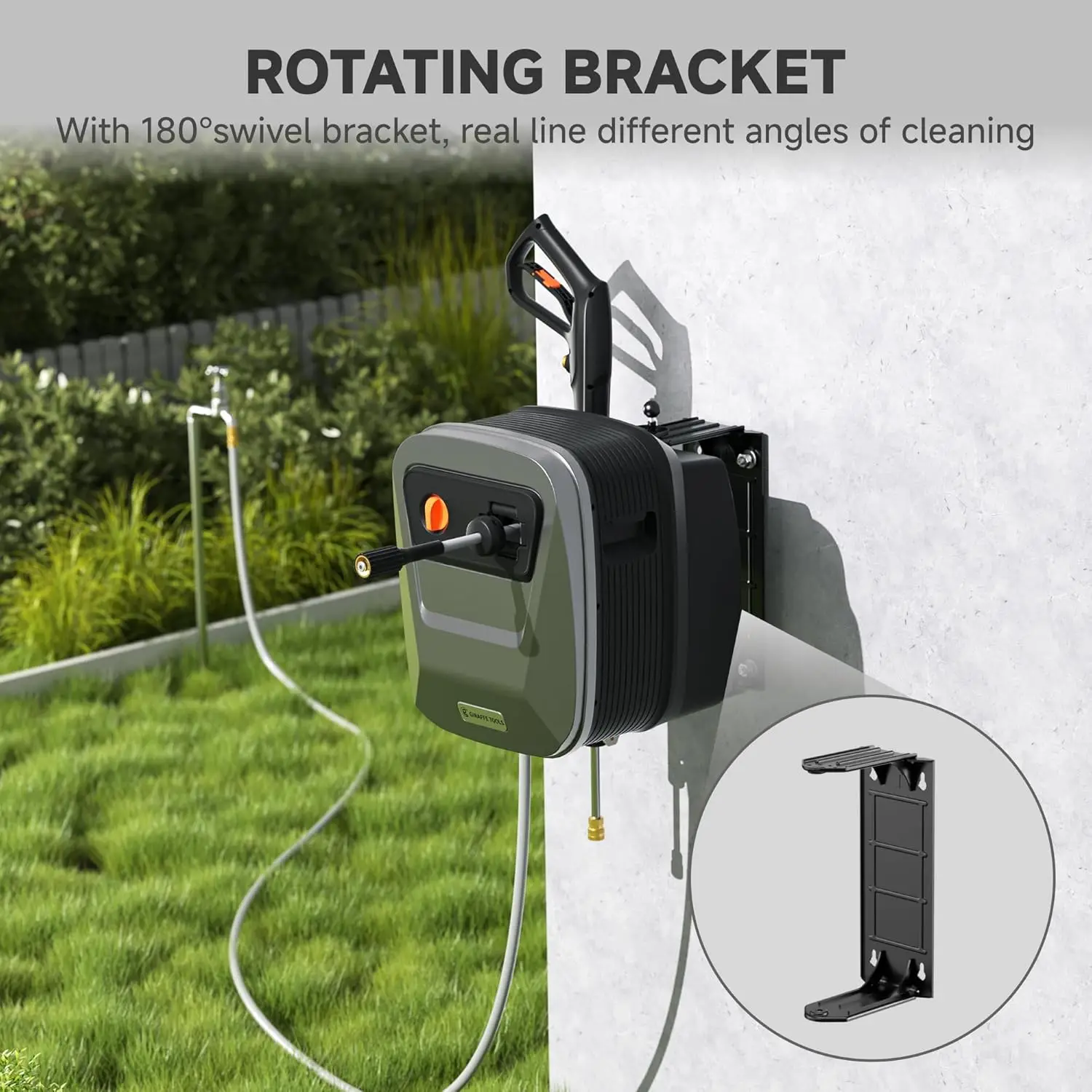 Мойка высокого давления Grandfalls Retractable G20, 2500 PSI, 2.2 GPM, настенная, с катушкой для шланга 65 футов, 4 насадки для пола/автомобилей/заборов
Мойка высокого давления Grandfalls Retractable G20, 2500 PSI, 2.2 GPM, настенная, с катушкой для шланга 65 футов, 4 насадки для пола/автомобилей/заборов