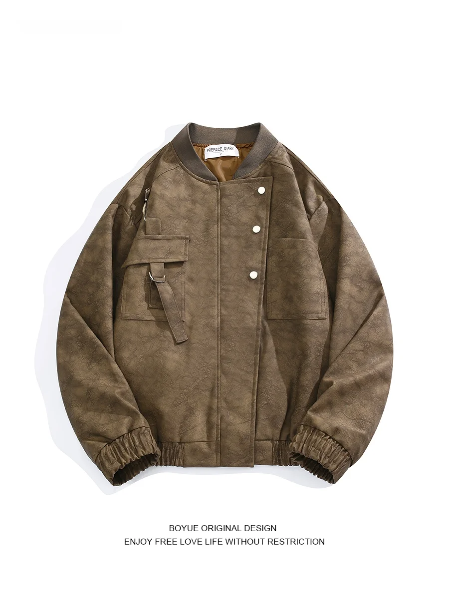 Мужская кожаная куртка Boyue в американском ретро-стиле, с элементами пэчворка и деконструкции, коричневая, для весны и осени
Мужская кожаная куртка Boyue в американском ретро-стиле, с элементами пэчворка и деконструкции, коричневая, для весны и осени