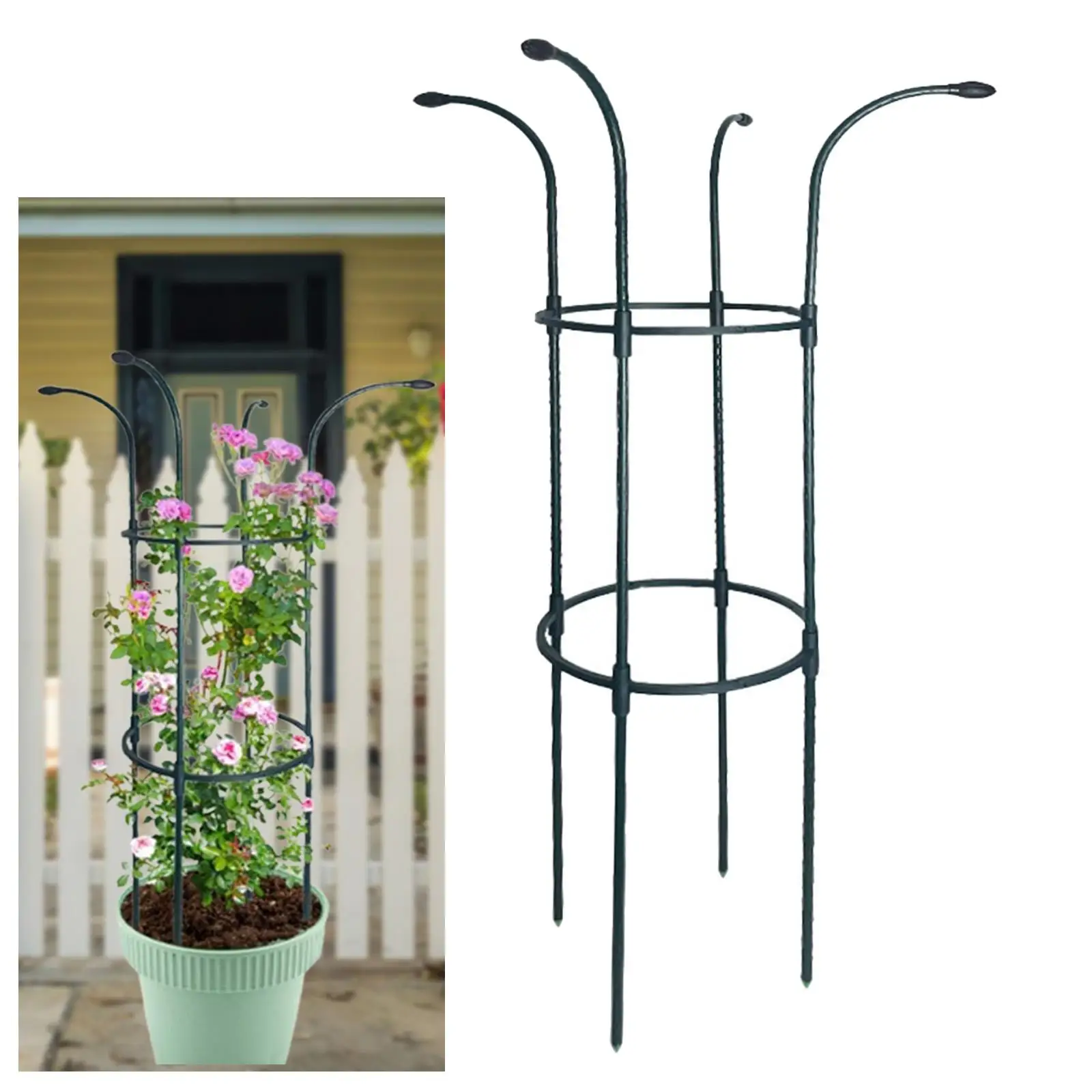 Tall Metal Garden Trellis Decorative Plant Support for Potted Vegetables and Climbing Vines Outdoor
Tall Metal Garden Trellis Decorative Plant Support for Potted Vegetables and Climbing Vines Outdoor