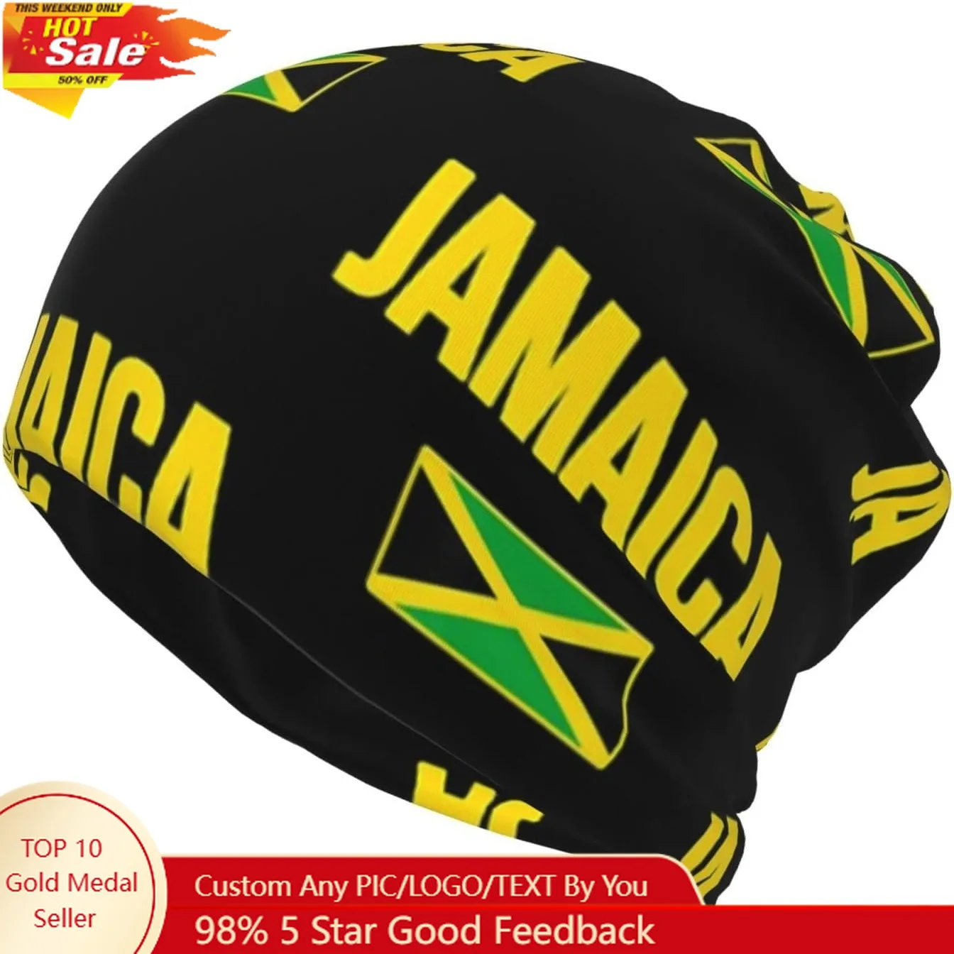 Jamaica Flag Jamaican Multifunction Beanie Hat Stretch Skull Cap Slouchy Womens Headband Jamaican Scarf for Men Women
Jamaica Flag Jamaican Multifunction Beanie Hat Stretch Skull Cap Slouchy Womens Headband Jamaican Scarf for Men Women