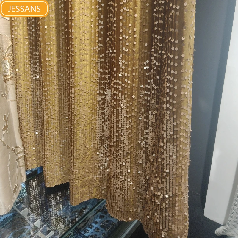 New Product French Beige Gold Wave Woven Curtains for Living Room and Bedroom Custom Door Curtains Finished Gold Products
New Product French Beige Gold Wave Woven Curtains for Living Room and Bedroom Custom Door Curtains Finished Gold Products