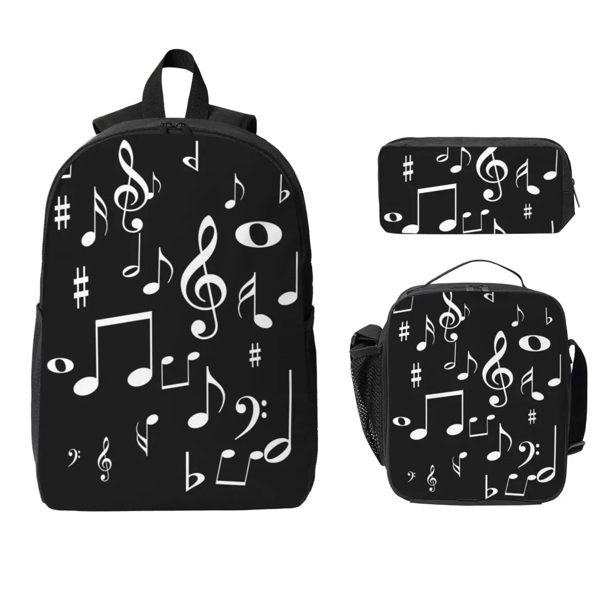 Music Notes Backpack Boys Girls BookBag School Bag Laptop Shoulder Bags 3ps Insulated Lunch Bag Pencil Case
Music Notes Backpack Boys Girls BookBag School Bag Laptop Shoulder Bags 3ps Insulated Lunch Bag Pencil Case