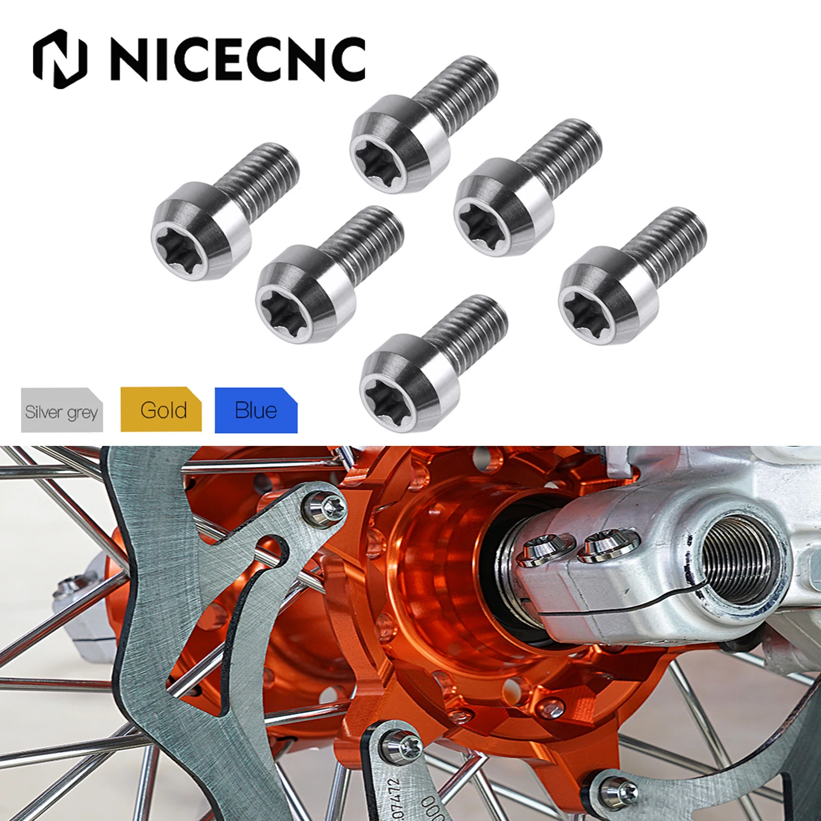 M6 x 12 Brake Disc Rotor Screws For KTM EXC EXC-F XCW XCF-W SX SXF XC XC-F 125 250 300 380 400 450 520 525 530 Racing Six Days
M6 x 12 Brake Disc Rotor Screws For KTM EXC EXC-F XCW XCF-W SX SXF XC XC-F 125 250 300 380 400 450 520 525 530 Racing Six Days