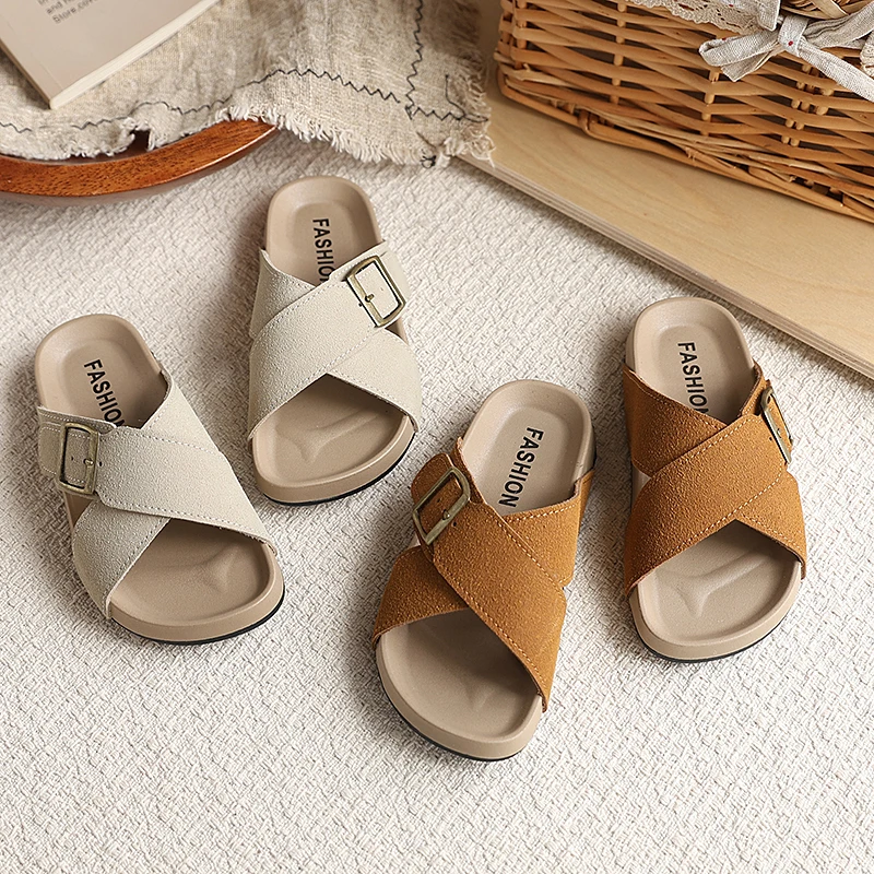 Children Cross Buckle Slides Soft Sole Kids Summer Beach Shoes Boys Girls Flats Casual Slippers Comfortable Non Slip
Children Cross Buckle Slides Soft Sole Kids Summer Beach Shoes Boys Girls Flats Casual Slippers Comfortable Non Slip