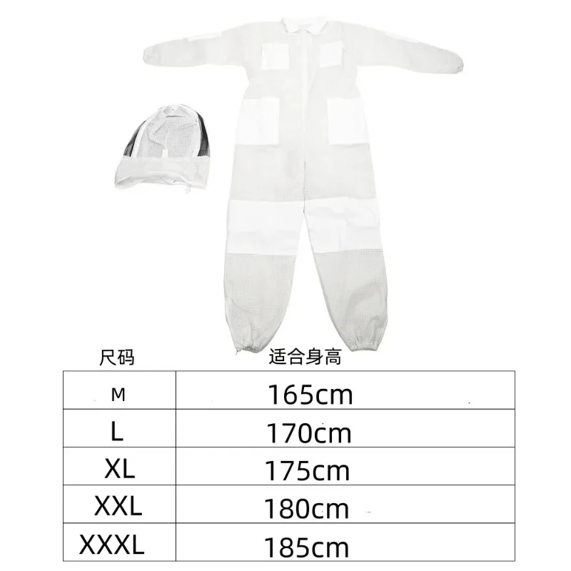 1set Beekeeping Suit White 3-layer Mesh Bee Suit Metal Zipper Beekeeping Suit for Beekeeper Apiculture Tool Beekeeping Equipment
1set Beekeeping Suit White 3-layer Mesh Bee Suit Metal Zipper Beekeeping Suit for Beekeeper Apiculture Tool Beekeeping Equipment