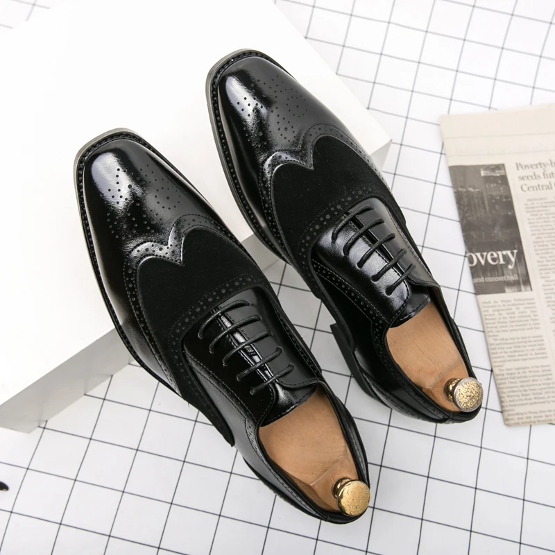 Luxury Italian Formal Shoes Men's Oxford Leather Brogue Fashion Wingtip Black Lace Up Wedding Office Dress Shoes Men's 38-48
Luxury Italian Formal Shoes Men's Oxford Leather Brogue Fashion Wingtip Black Lace Up Wedding Office Dress Shoes Men's 38-48