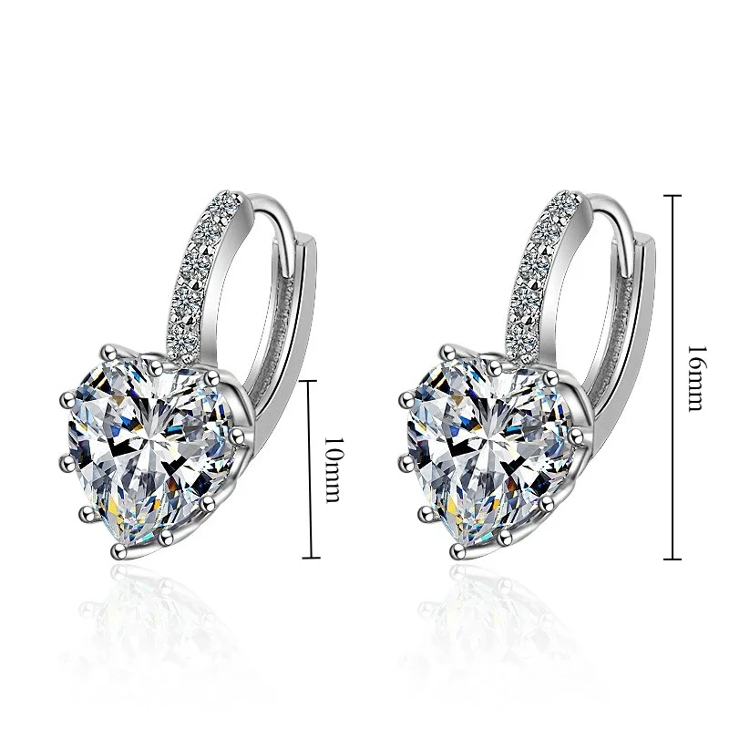 925 Sterling Silver Chic Korean Version Heart Love Zircon Hoop Earrings for Women Fine Jewelry High Luxury Vintage Accessories
925 Sterling Silver Chic Korean Version Heart Love Zircon Hoop Earrings for Women Fine Jewelry High Luxury Vintage Accessories