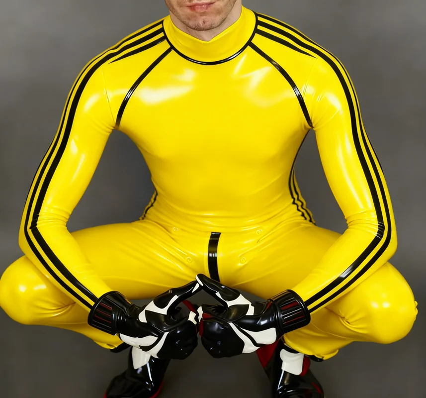 Latex Racing Suit Handsome Bodysuit Rubber Sport Catsuit Racing Uniform Halloween Cosplay
Latex Racing Suit Handsome Bodysuit Rubber Sport Catsuit Racing Uniform Halloween Cosplay