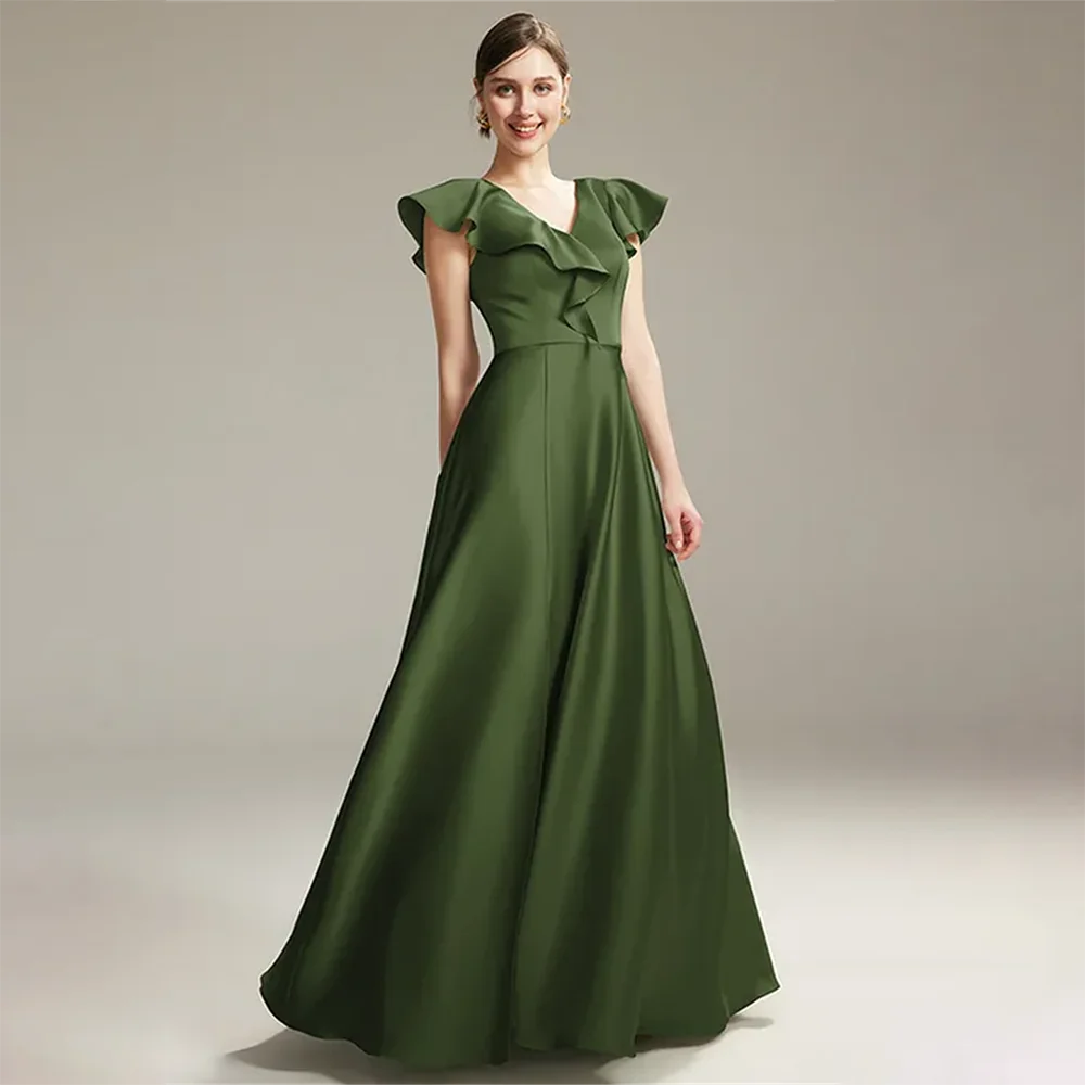 Evening Dresses Prom Dresses V-Neck Sleeveless A-Line Ruffle Formal Gowns Party Cocktail Dresses for Women Vestido De Novia Boda
Evening Dresses Prom Dresses V-Neck Sleeveless A-Line Ruffle Formal Gowns Party Cocktail Dresses for Women Vestido De Novia Boda