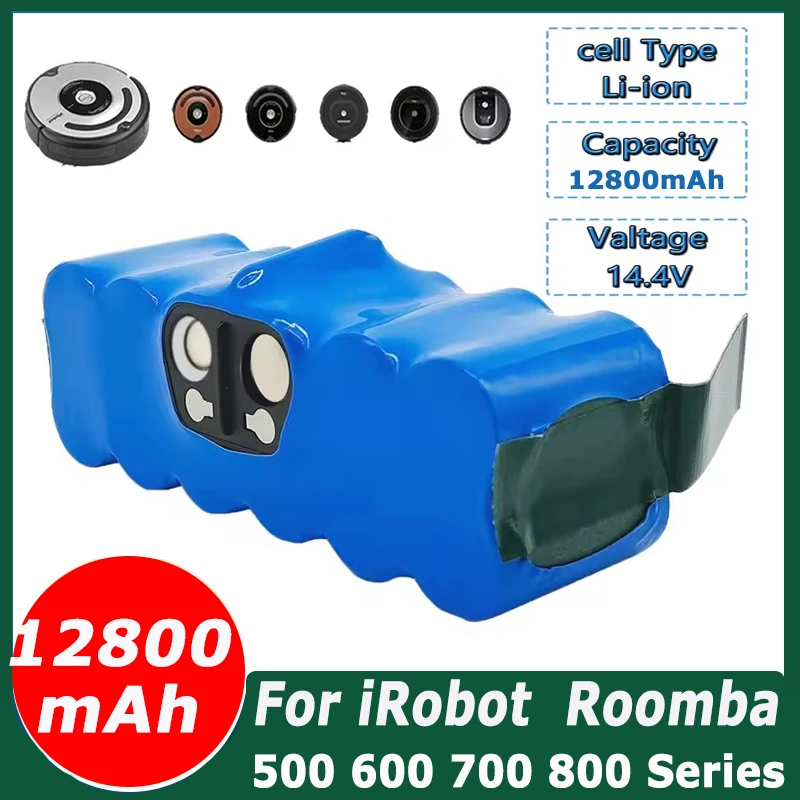Сменный аккумулятор для iRobot Roomba 500, литий-ионный аккумулятор 5000 мАч, 600, 700, 800 серии 560, 580, 650, 760, 14,4 В, аккумулятор для пылесоса
Сменный аккумулятор для iRobot Roomba 500, литий-ионный аккумулятор 5000 мАч, 600, 700, 800 серии 560, 580, 650, 760, 14,4 В, аккумулятор для пылесоса