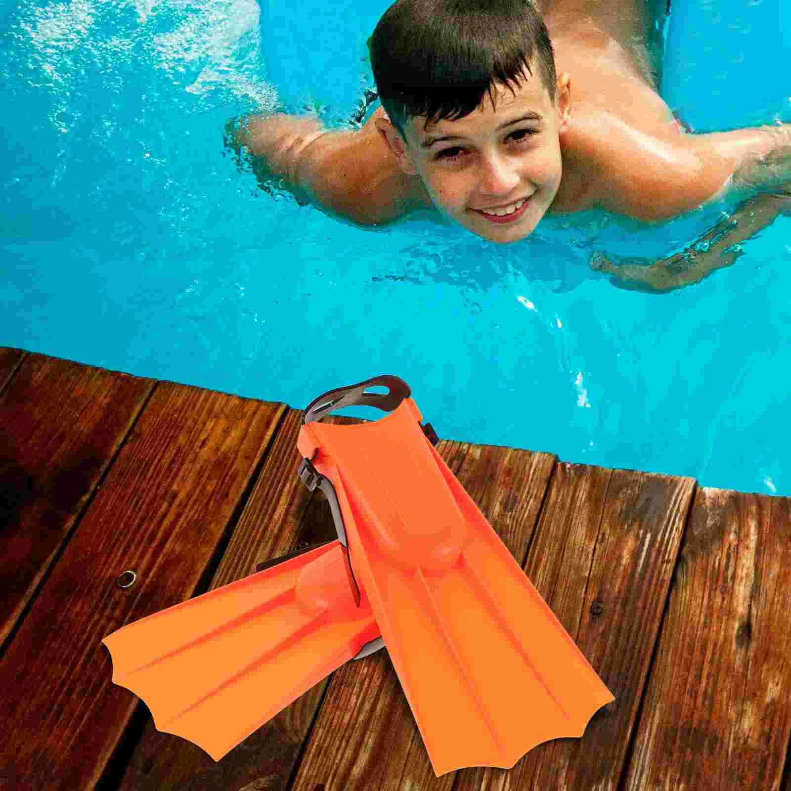 Kids Swimming Fins Lightweight Adjustable Straps Antislip Skill Enhancement Child Snorkel Flippers Toddler Diving Shoes Pool
Kids Swimming Fins Lightweight Adjustable Straps Antislip Skill Enhancement Child Snorkel Flippers Toddler Diving Shoes Pool