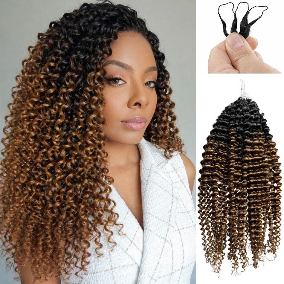 Kindly Curly Crochet Human Hair Extensions Knotless Pre-Separated Ombre Brown #1B/30 Braid Crochet Human Hair Bundles With Strin
Kindly Curly Crochet Human Hair Extensions Knotless Pre-Separated Ombre Brown #1B/30 Braid Crochet Human Hair Bundles With Strin