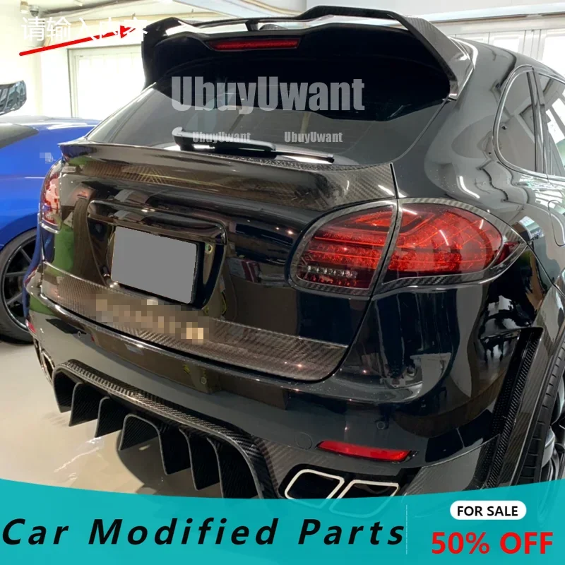 High Quality Carbon Fiber Rear Trunk Roof Spoiler Wing Fits For Porsche Cayenne 958 2011 2012 2013 2014
High Quality Carbon Fiber Rear Trunk Roof Spoiler Wing Fits For Porsche Cayenne 958 2011 2012 2013 2014