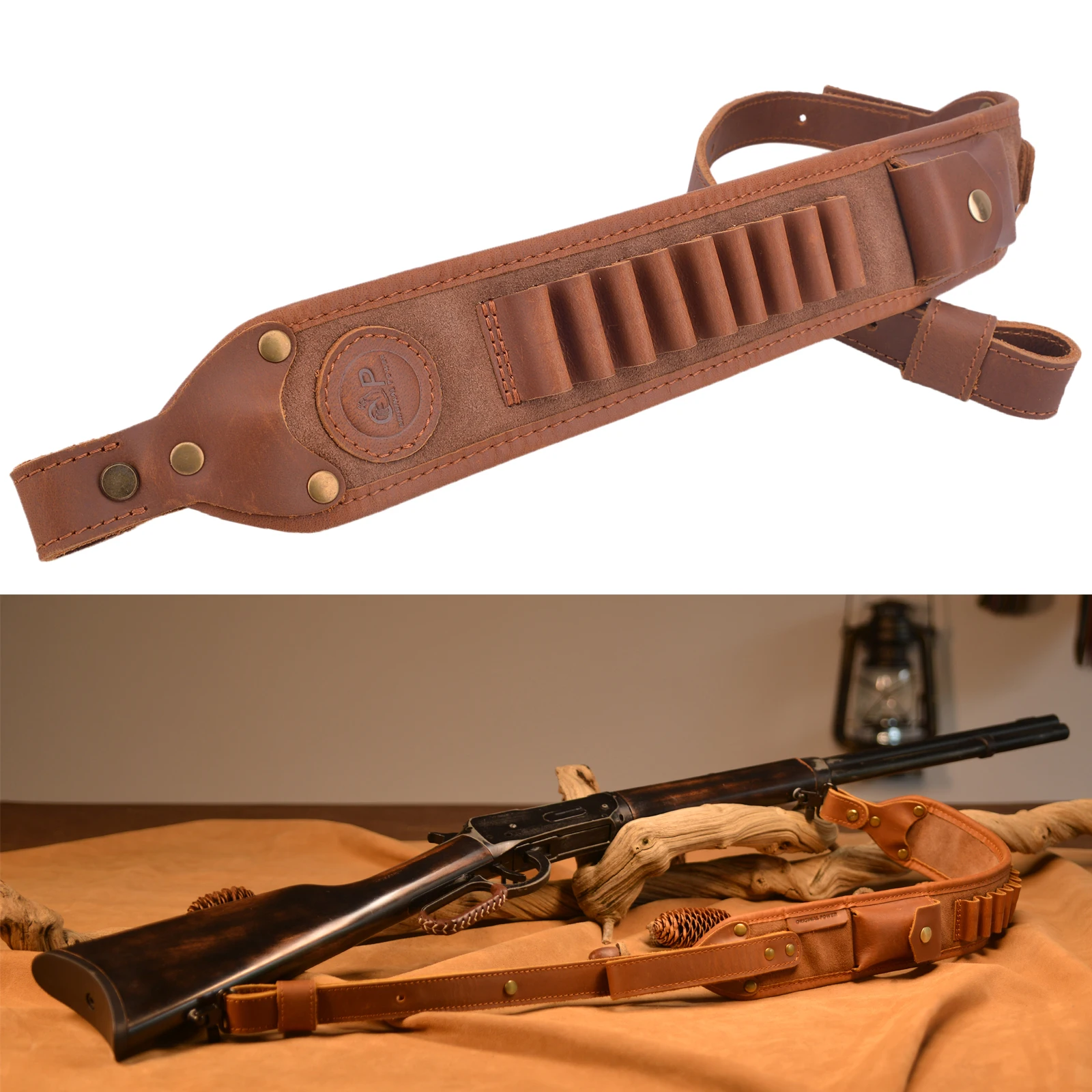 Genuine Leather Rifle Sling Handmade Stitched Strap Shooting Hunting For .44MAG .308 .45-70 .30-06 .40-65 410GA .22-250
Genuine Leather Rifle Sling Handmade Stitched Strap Shooting Hunting For .44MAG .308 .45-70 .30-06 .40-65 410GA .22-250